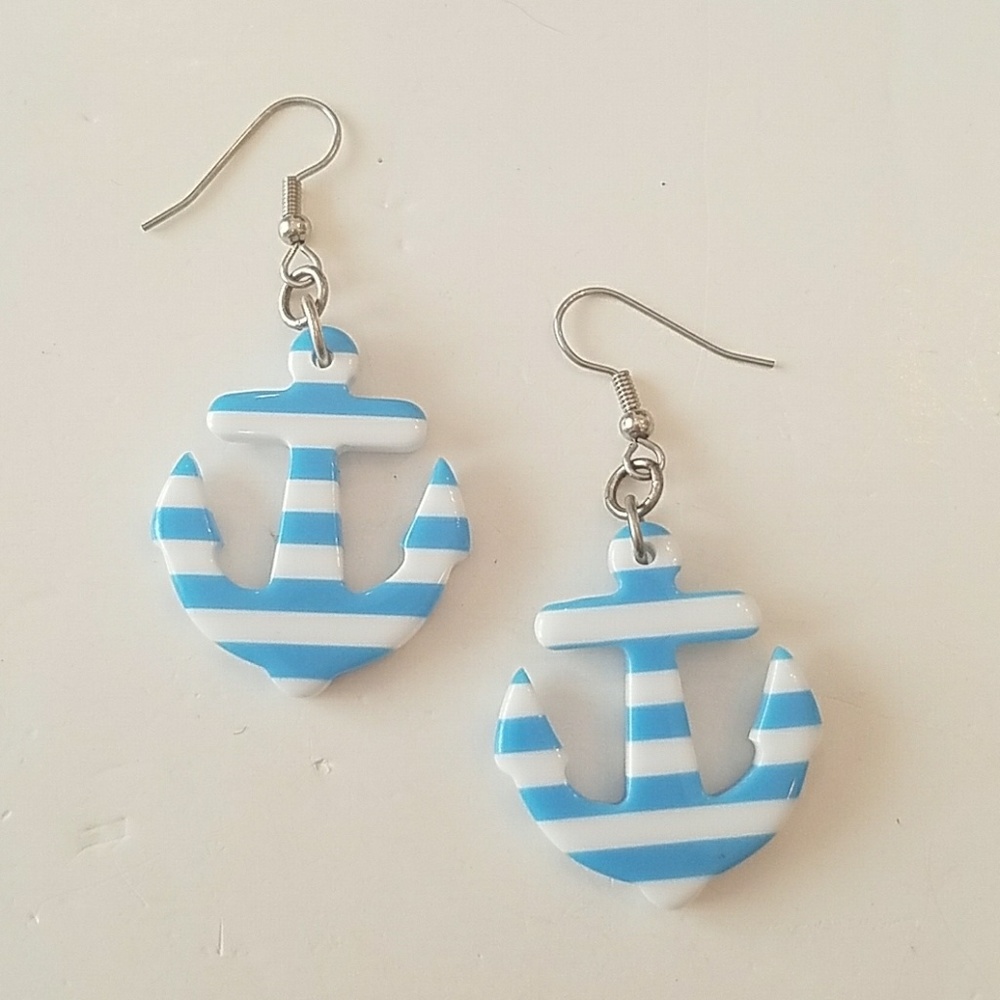 GASOLINE GLAMOUR HEY sailor earrings blue